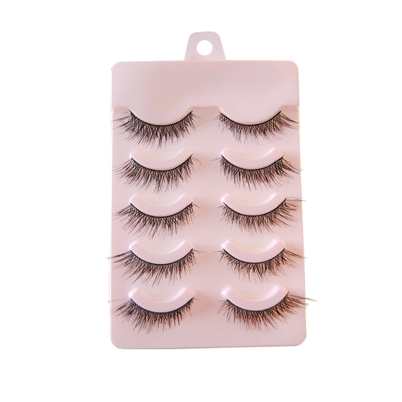 

Ucaluer 5 Pairs Women Natural Japanese Serious Makeup False Eyelashes Fashion Long Eye Lash Extension Cosplay False Eyelashes
