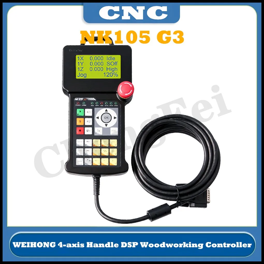 

NEW Weihong NK105 G3 Handle DSP Woodworking Controller 3Axis 4Axis Motion Control System For CNC Router Automatic Tool Changer