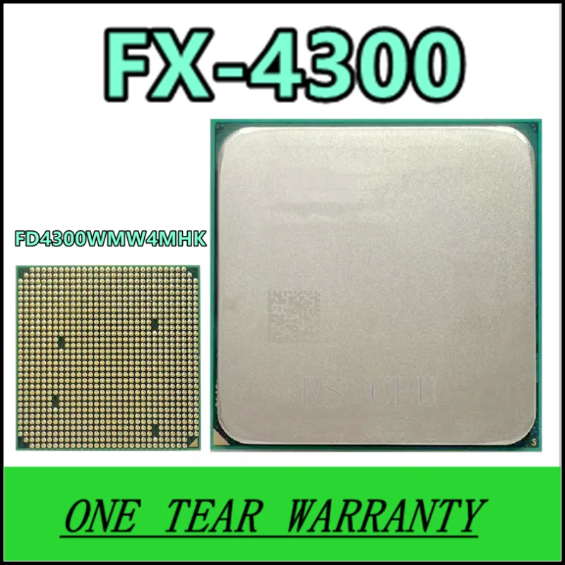 FX-4300 FX 4300 FX4300 3,8 ГГц четырехъядерный центральный процессор FD4300WMW4MHK разъем AM3 +