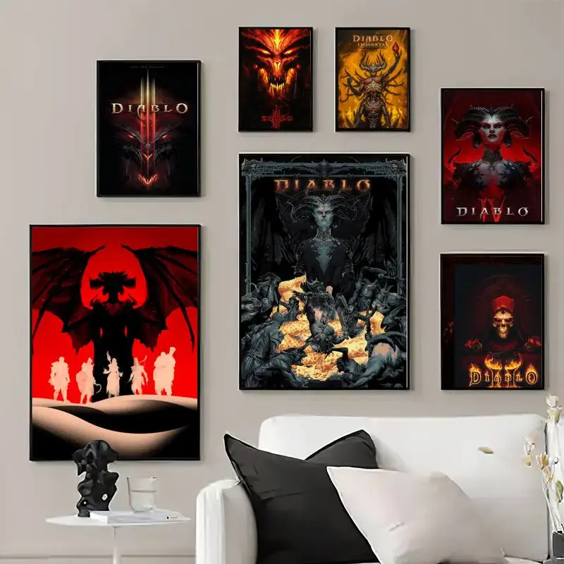 

Game D-Diablos IV POSTER Prints Wall Pictures Living Room Home Decoration