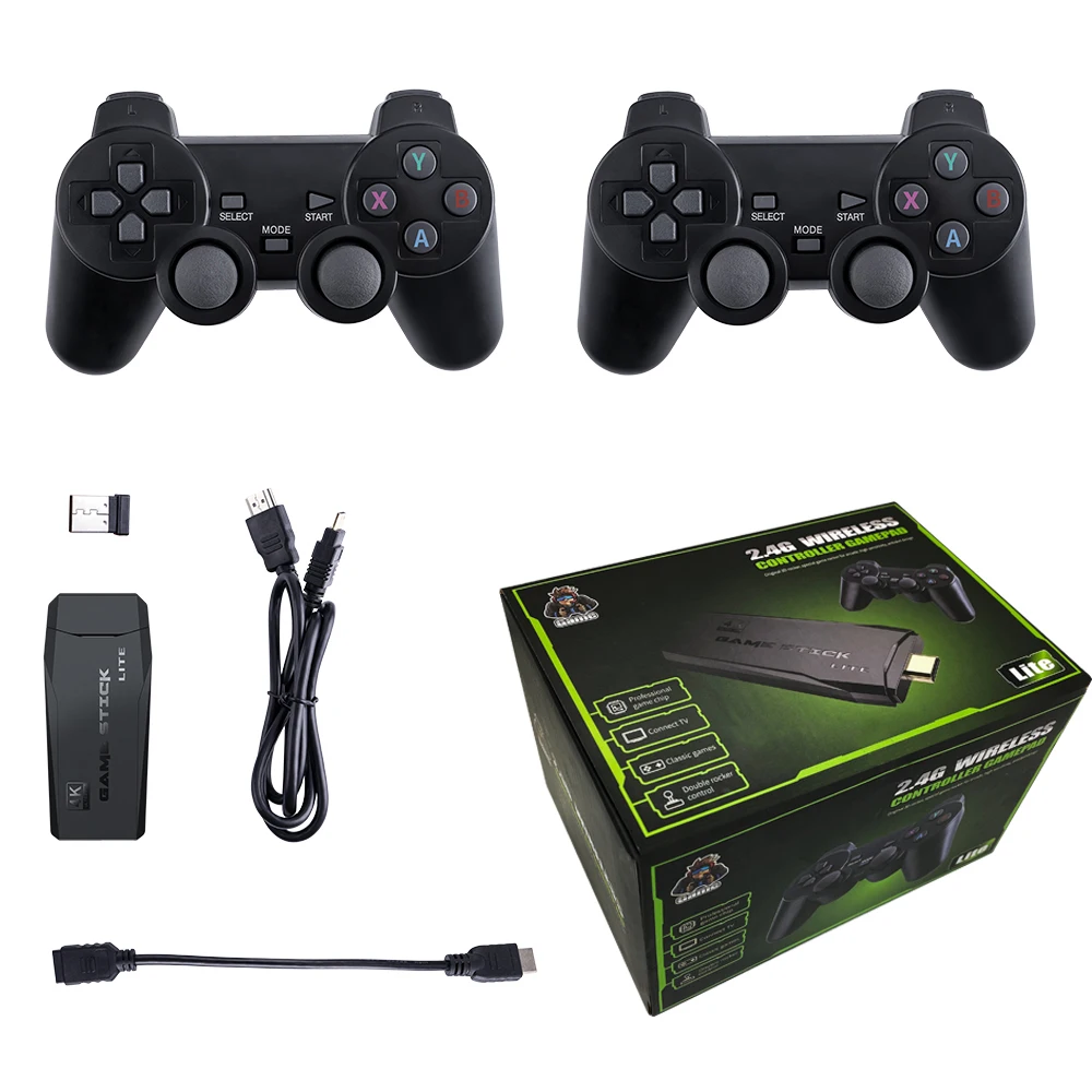 

Video game console HDMI10000+ classic retro minigames dual wireless Bluetooth gamepad controller emulator games