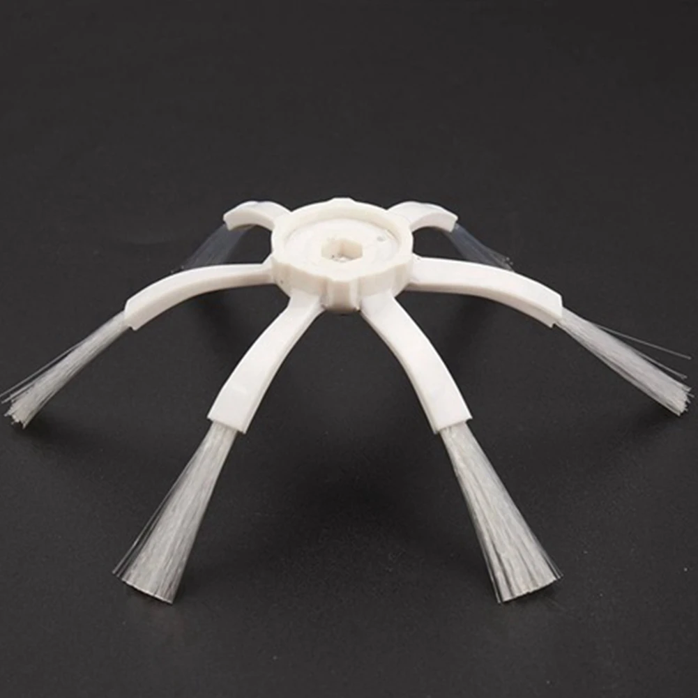 Белая боковая щетка на 6 рычагов для Xiaomi 1S MI Robot Vacuum 2 Roborock S50 S51 S5 запчасти пылесоса