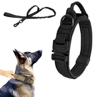 pet collar with control handle quick release metal buckle adjustable nylon medium large dog collars for walking training