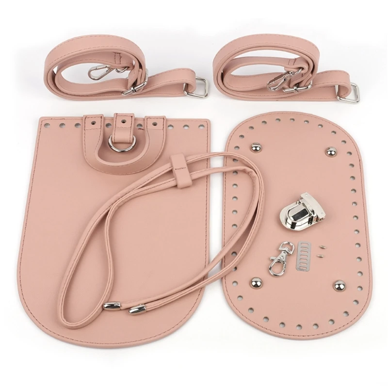 

DIY Strap Bag Bottoms Satchel Making Kit PU Leather Craft Tool Set Handmade Handbag Shoulder Bags Knit Stitch Accessory