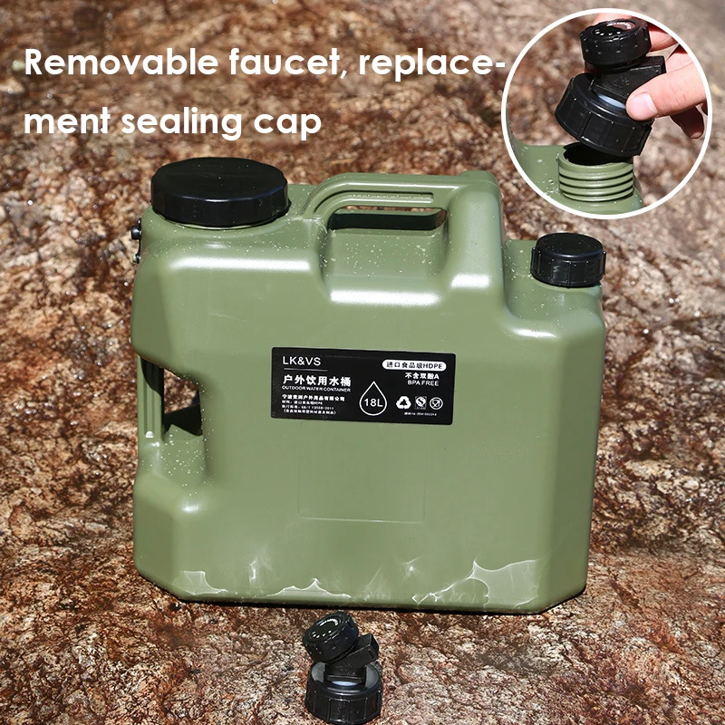 

Late-model Store Up Wate Barrel Stpp Intensification PE Barrel Automobile Drinking Water Army Green Water Box Domestic Camping