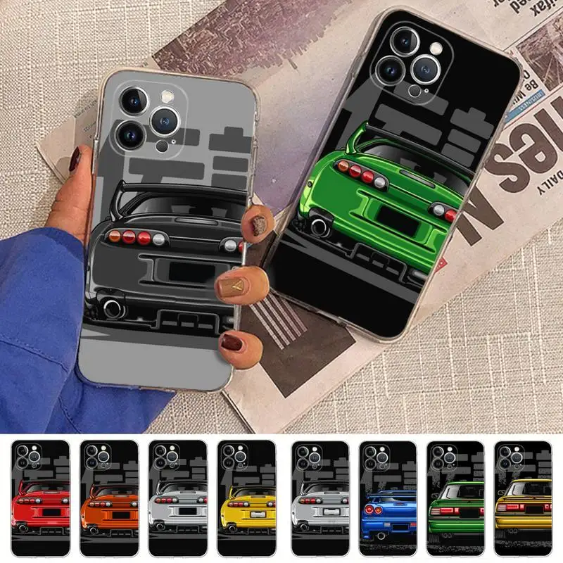 

Sports Car Phone Case Silicone Soft for iphone 14 13 12 11 Pro Mini XS MAX 8 7 6 Plus X XS XR Cover