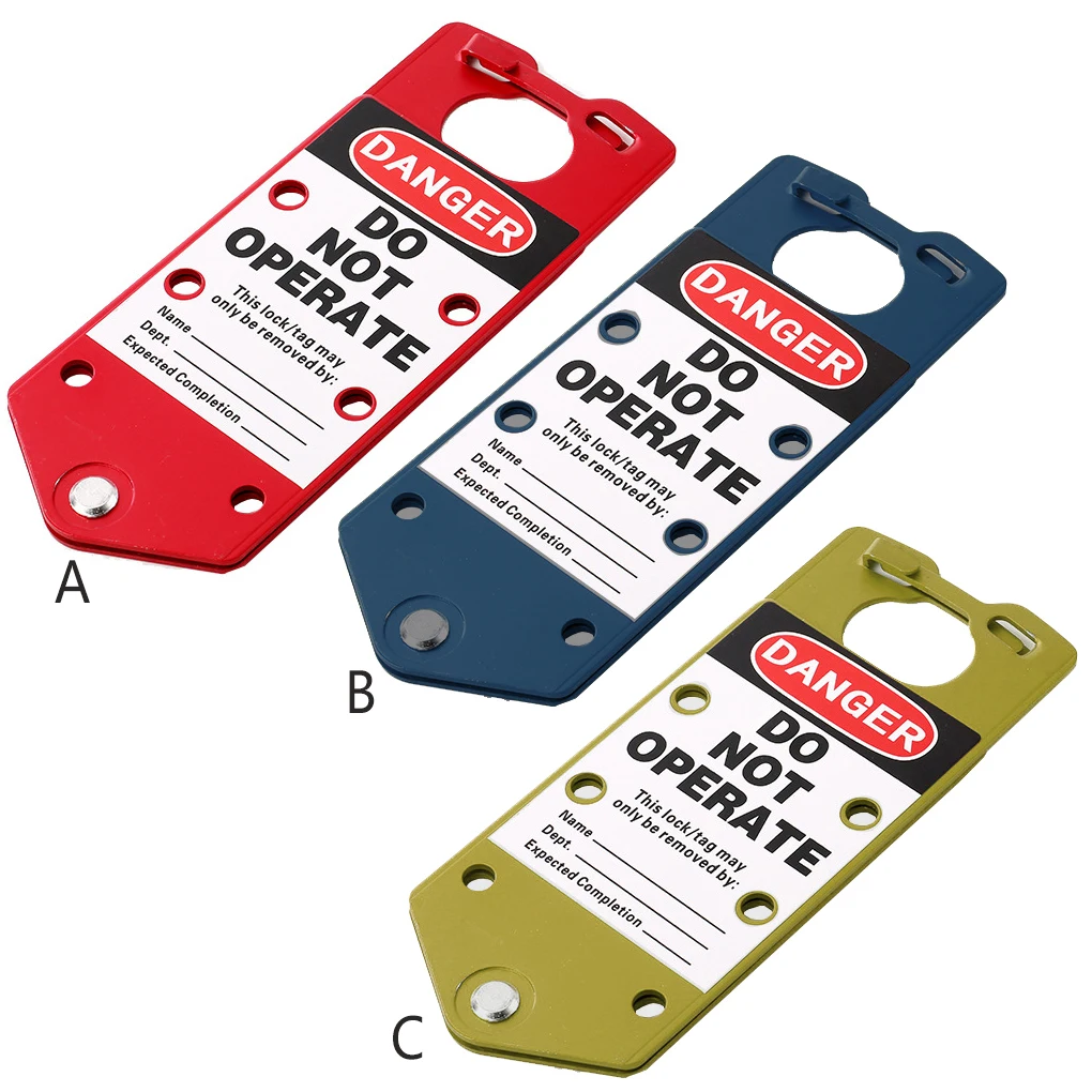 

10 Pieces Lockout Tagout Tool Professional Assorted Colors Wear-resistance Door Closers Sturdy Machine Breakdown Locks Hasp Lock