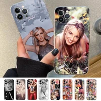 britney spears phone case silicone soft for iphone 14 13 12 11 pro mini xs max 8 7 6 plus x xs xr cover