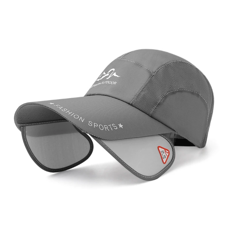 

Retractable Visor Hat Women Beach Headwear Summer Men Fishing Hiking Outdoor UV Protection Mesh Breathable Hat