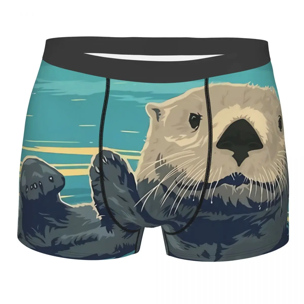 

Otter Pet Lover Exploring ALASKA Underpants Breathbale Panties Male Underwear Sexy Shorts Boxer Briefs