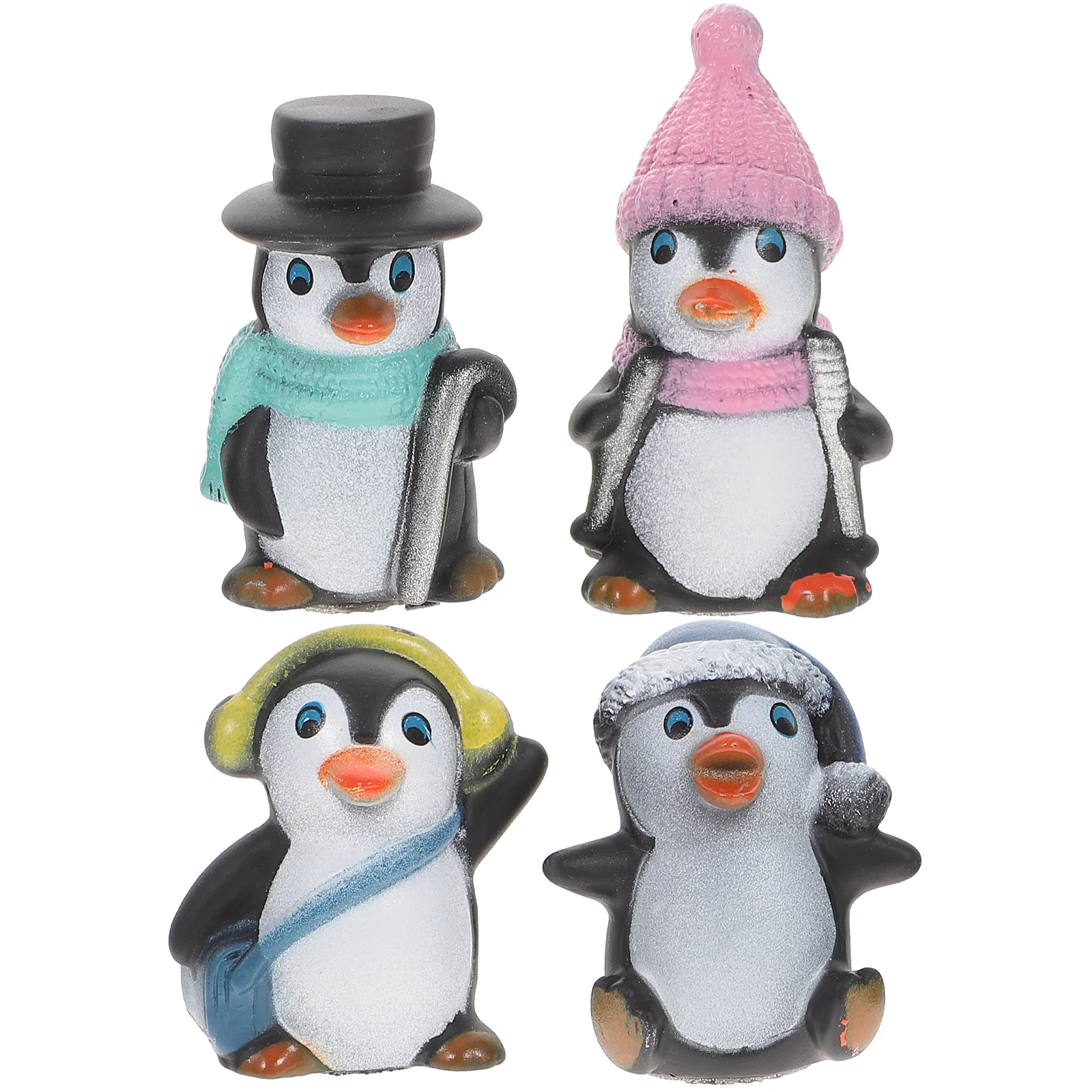 

Penguin Mini Christmas Ornament Decoration Toys Miniature Figurinesdecor Figure Bonsai Statue Figurinetiny Decorations