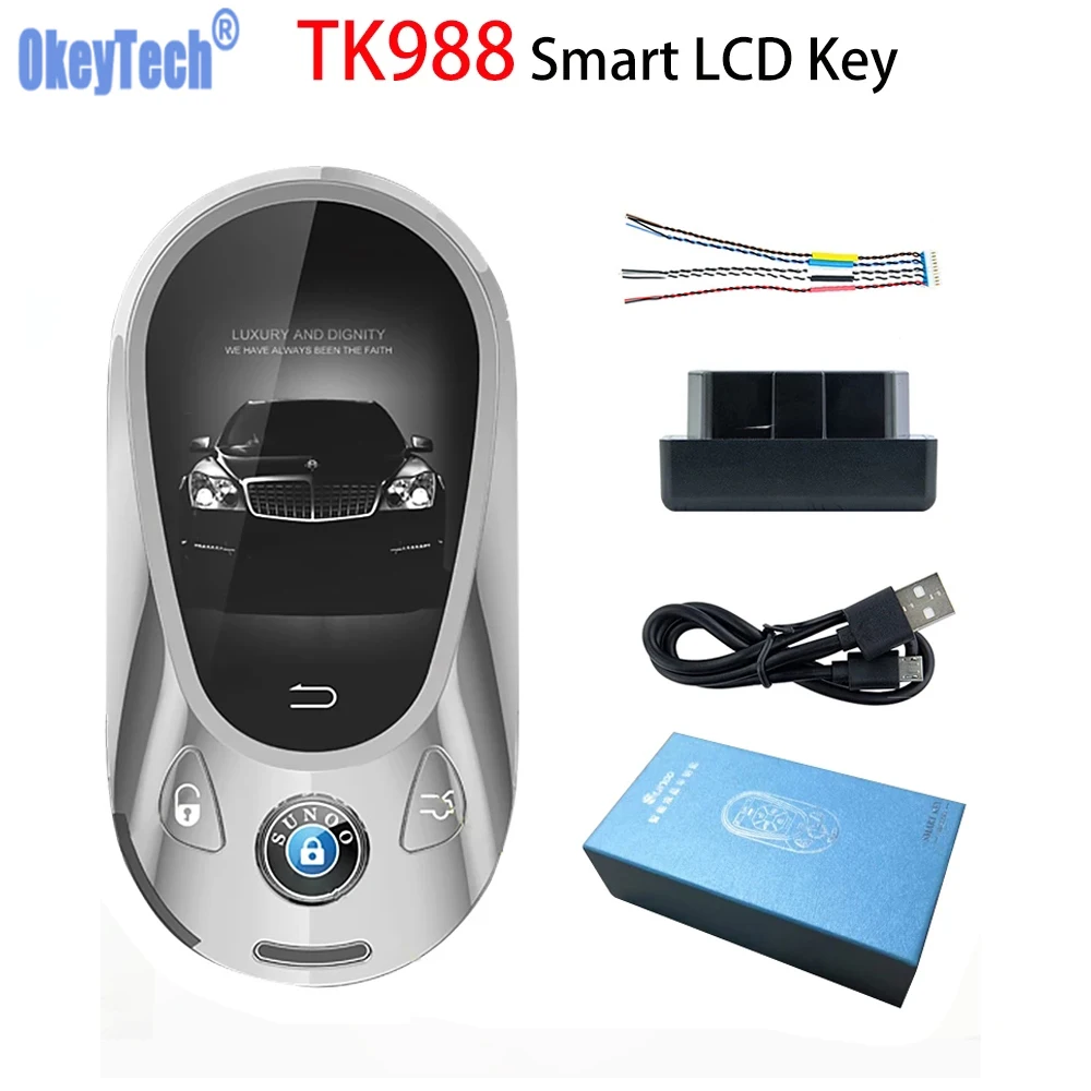 

Korean/Russion TK988 Universal Modifed Smart Remote LCD Key For Bmw For Benz For Audi For Hyundai For Ford Comfort Keyless Go