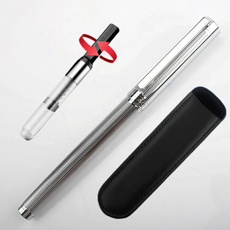 

Luxury quality Jinhao 155 Finance office Fountain Pen New School student stationery Supplies ink pens leather Pen bag choose