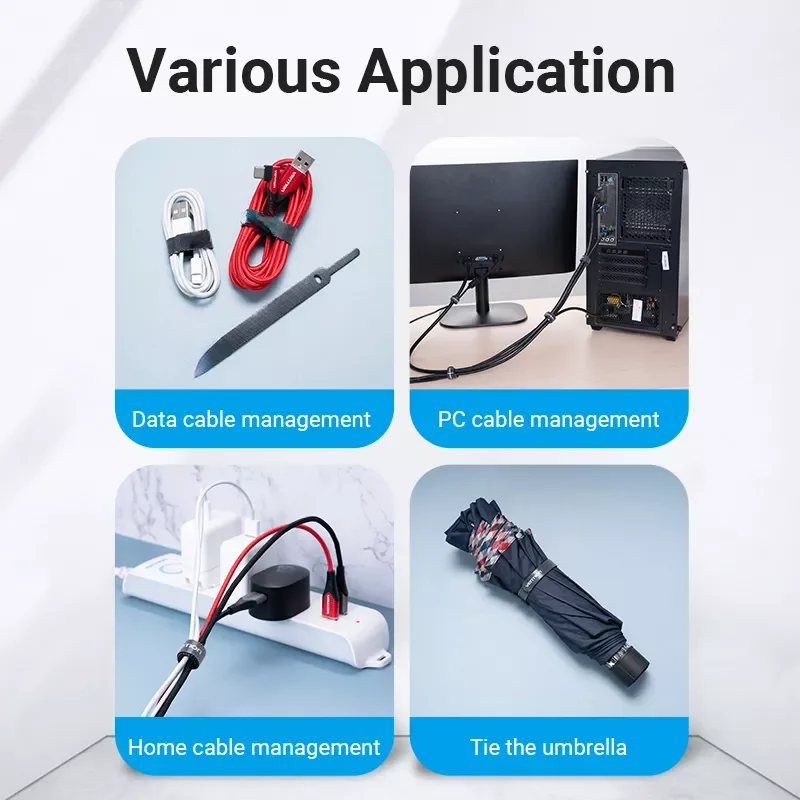 

NEW2023 Organizer USB Winder IP Micro Usb Type c Clip Office Ties Mouse Earphone Desktop Management