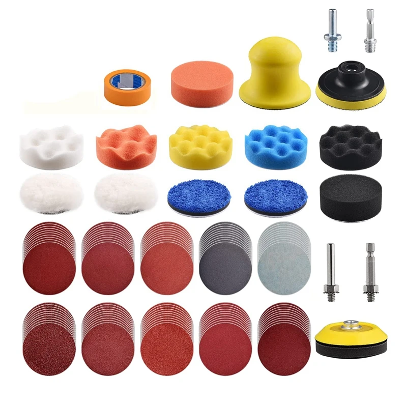 

1Set 3 Inch Polishing Pads For Drill Bit Grinding Attachments Various Kits With 5/16 Inch And 1/4 Inch Shanks