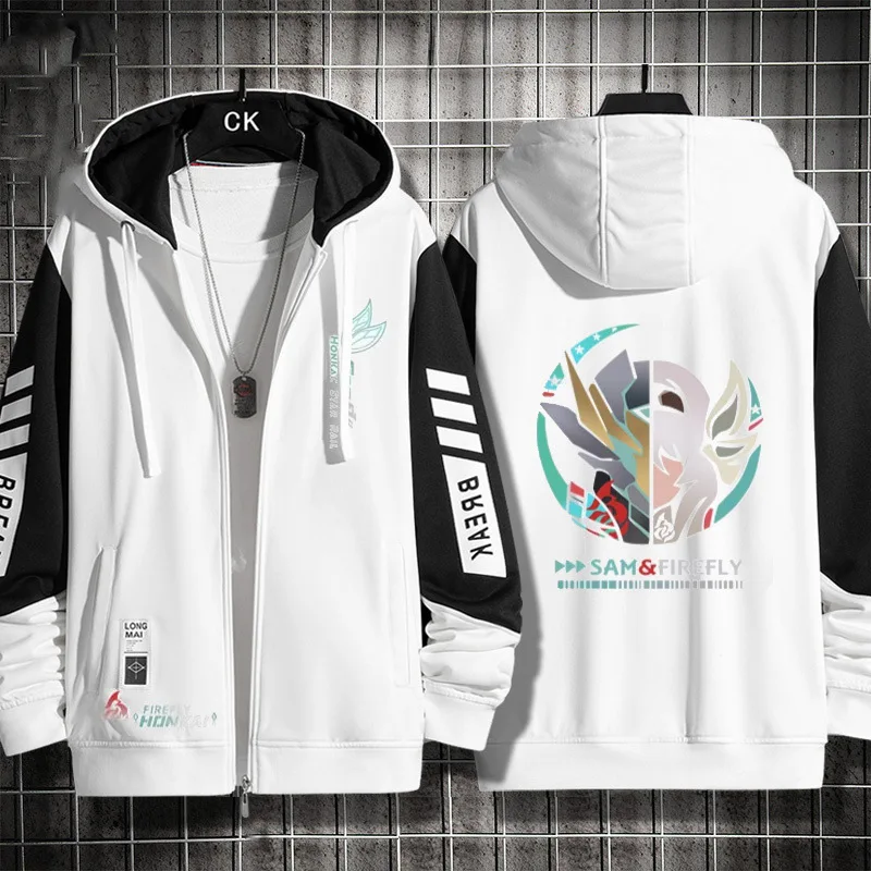 Honkai: Star Rail Firefly Косплей Костюм Толстовка на молнии с длинными рукавами Женская и