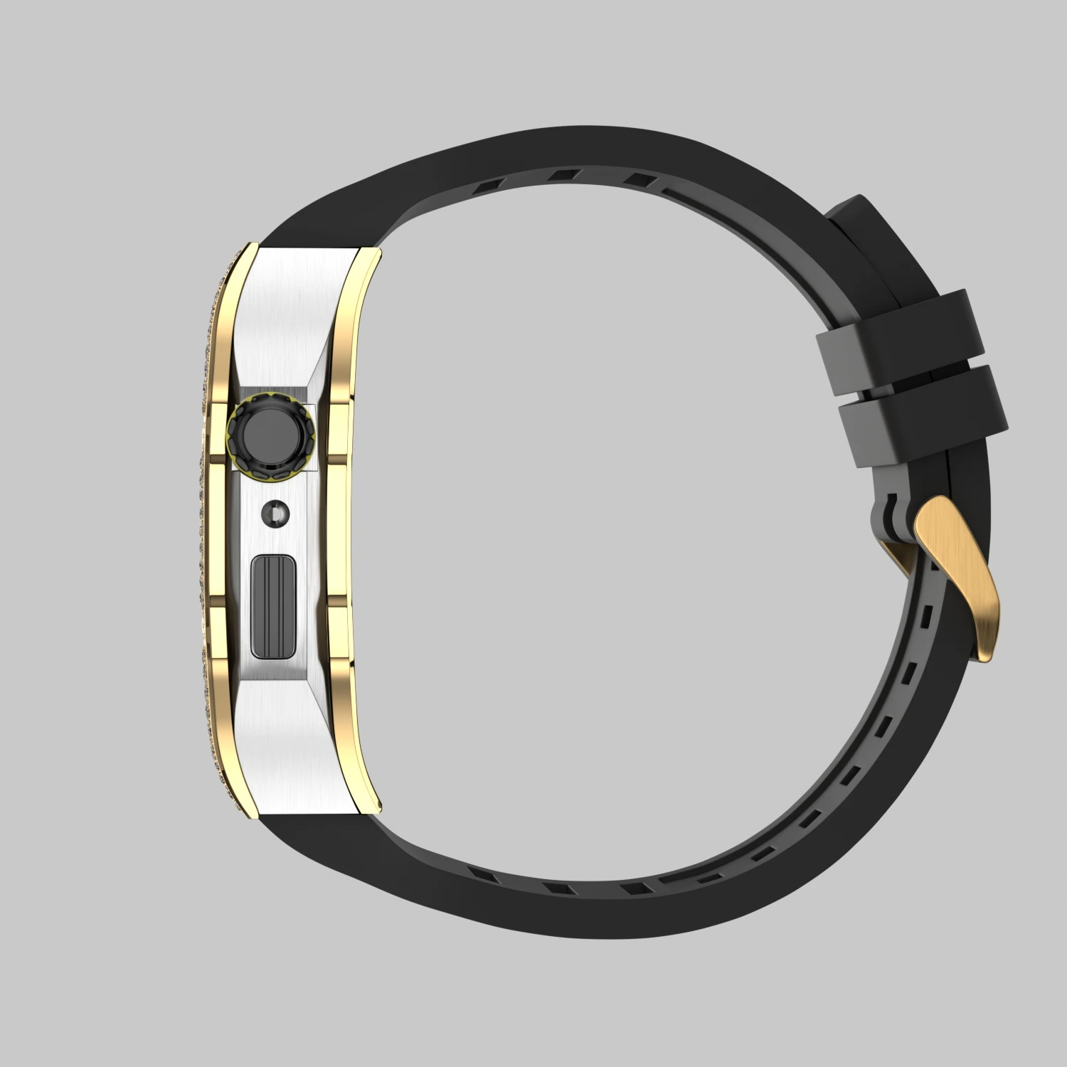 Luxury Diamonds case Modification Kit Mod Metal Frame Bezel for Apple Watch Band 7 Case 44mm 45mm Strap for IWatch 7 6 5 4 Set enlarge