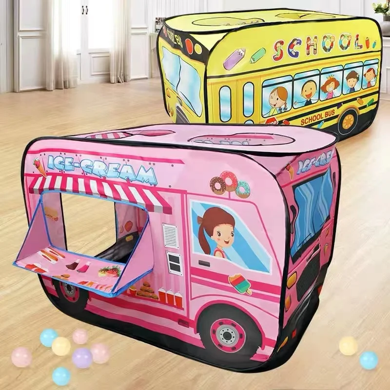 

Kids Foldable Play Tent Firefighter Policemen Game House Pretend Play Fire Truck Boy Girl Indoor Ocean Ball Pool Birthday Gift