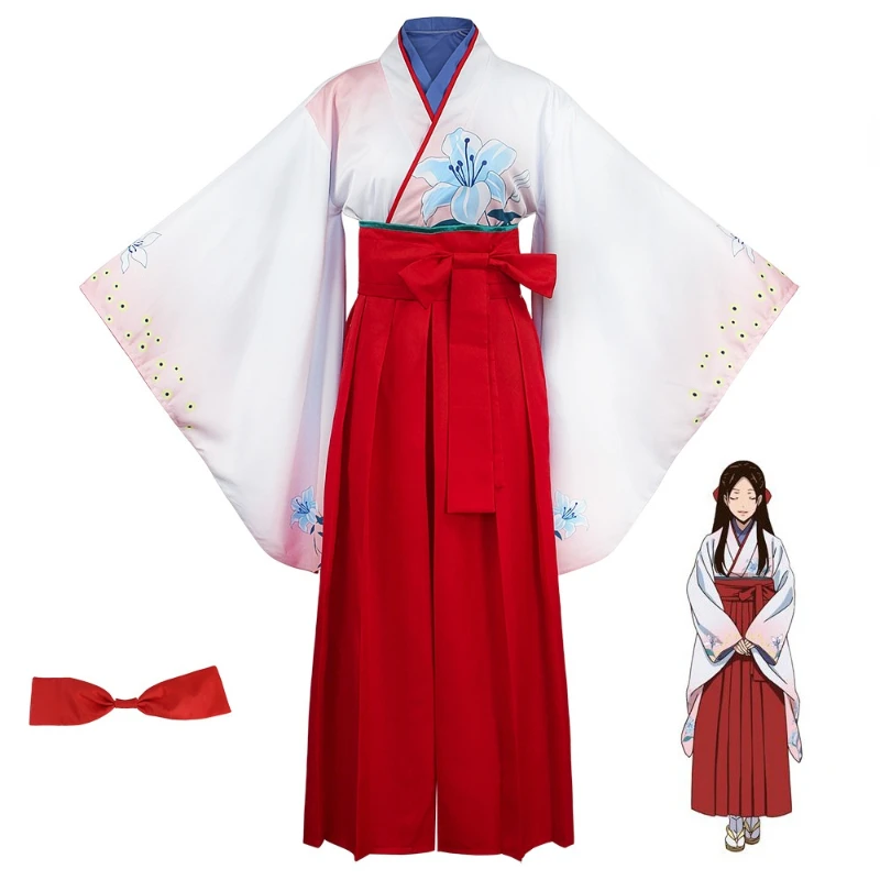 

Yuriko Nishinotouin Kakegurui Twin Anime Cosplay Costumes Uniforms Kimono Game Role Playing Halloween Carnival Show