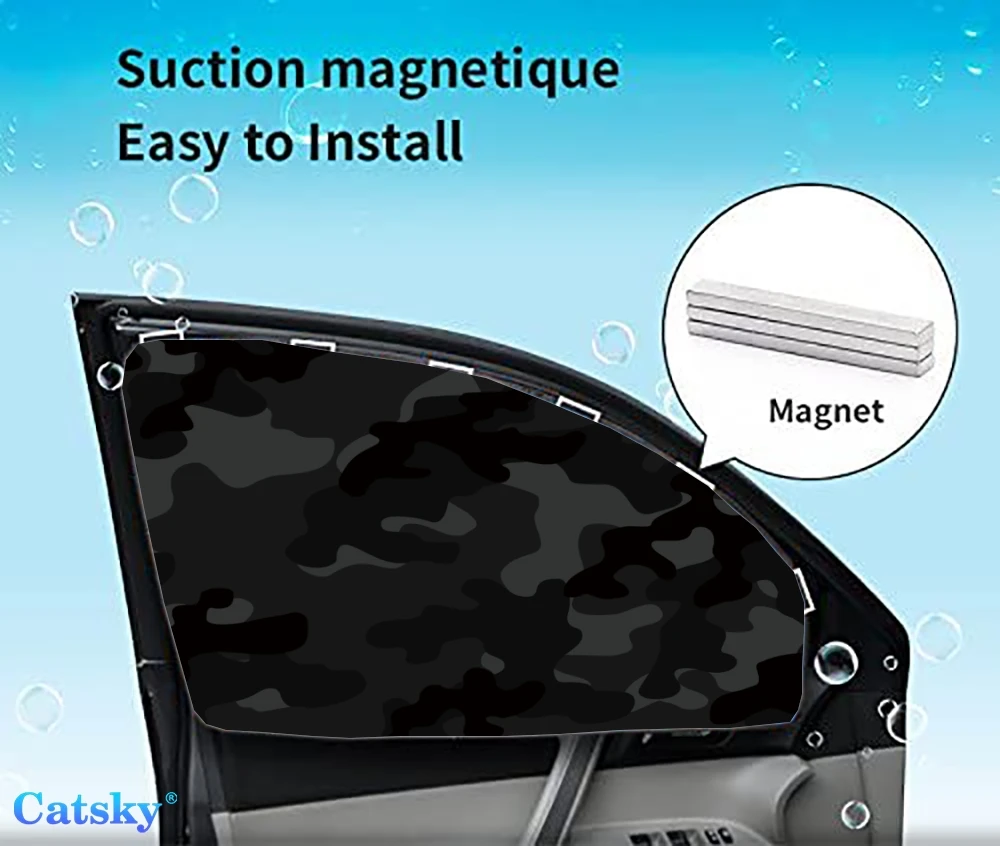

4 Pieces Privacy Car Window Sun Shades Magnetic Blackout Car Window Covers Car Curtains Car Window Sun Shades Covers Auto