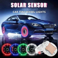 car tire wheel light solar energy motion sensor led flashing colorful gas nozzle tyre valve cap lamp for auto motorcycle bicycle