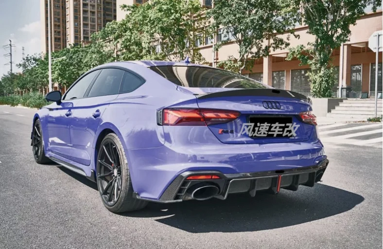 Для Audi RS5 2020 2021 2022 2023 + (Pilot светильник) Высококачественный задний бампер из
