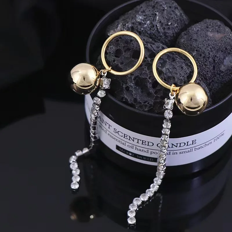 

Женские серьги-кисточки из серебра 925 пробы, с цирконом