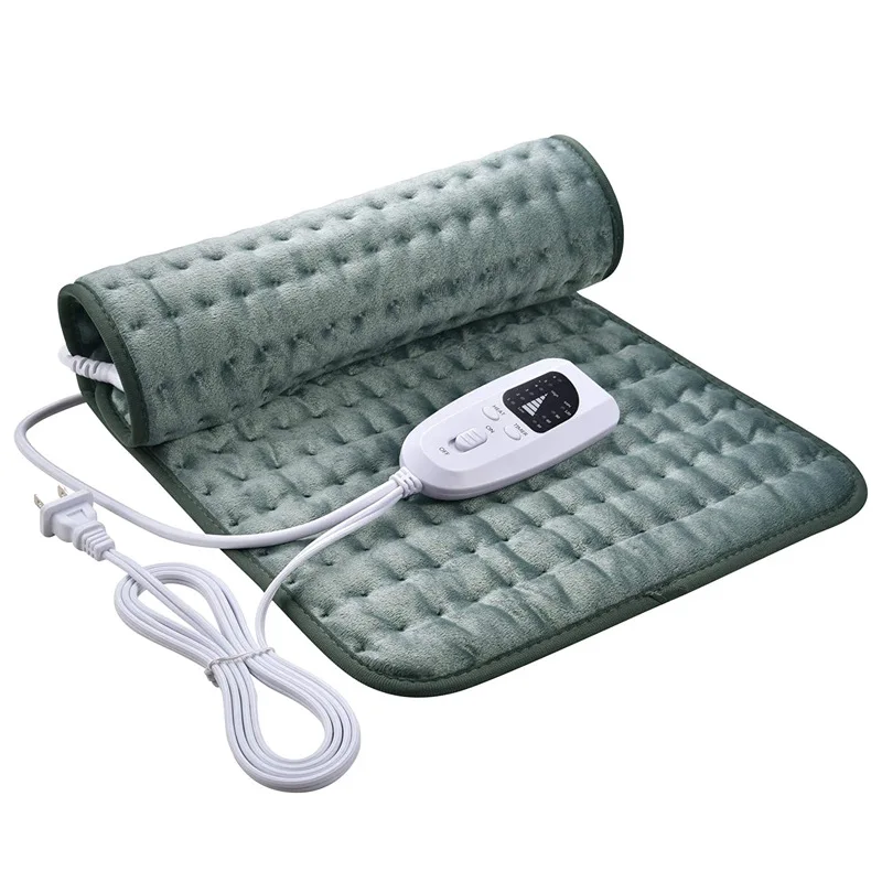 

110~240v Electric Heating Pad Shoulder Neck Back Spine Leg Pain Relief Timed Physiotherapy Winter Warm Heater 60x30cm