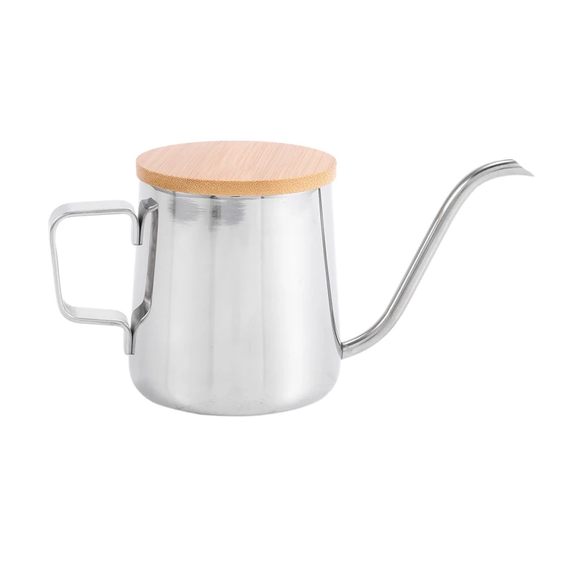 

2X 250Ml Stainless Steel Teapot Drip Coffee Pot Long Narrow Spout Coffee Pot Gooseneck Kettle Hand Drip Kettle