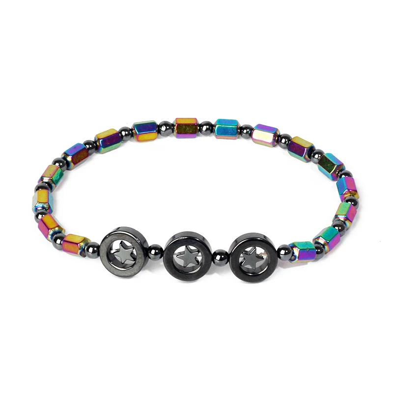 Браслеты из натурального камня для мужчин 4 мм 6 бусины эластичный браслет