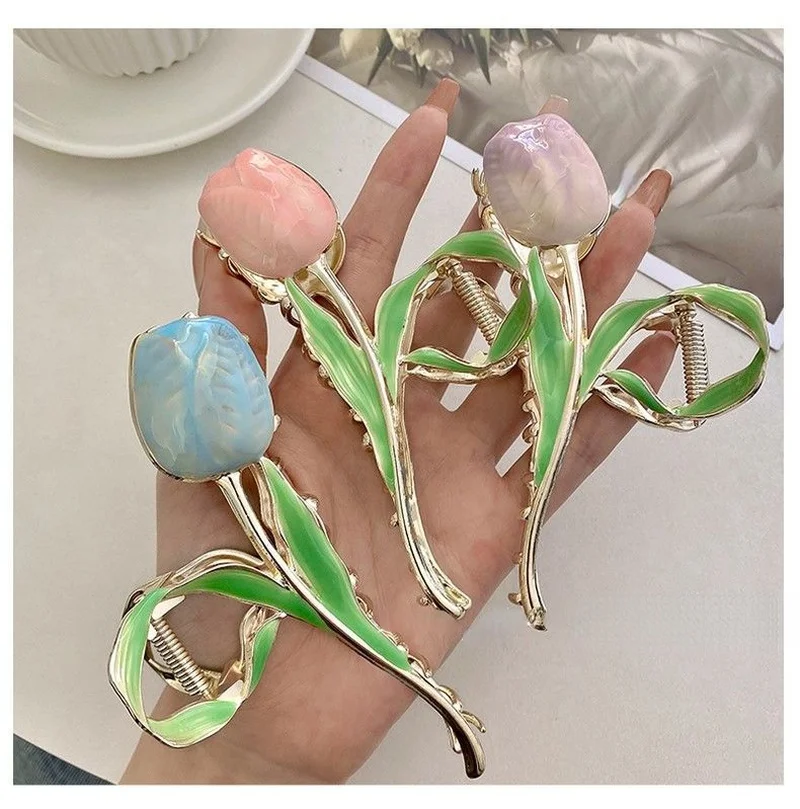 Ful Drop Glaze Butterfly Claws Sweet Decorate Headband Clips Hairpins Fashion Hair Accessories