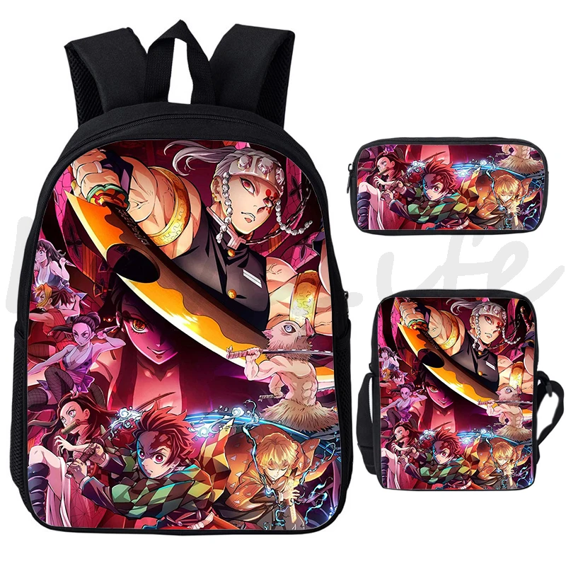 

Demon Slayer Cosplay Backpack Manga Uzui Tengen Bookbag Children Large Capacity Rucksack Kimetsu No Yaiba Anime Bag School Bags