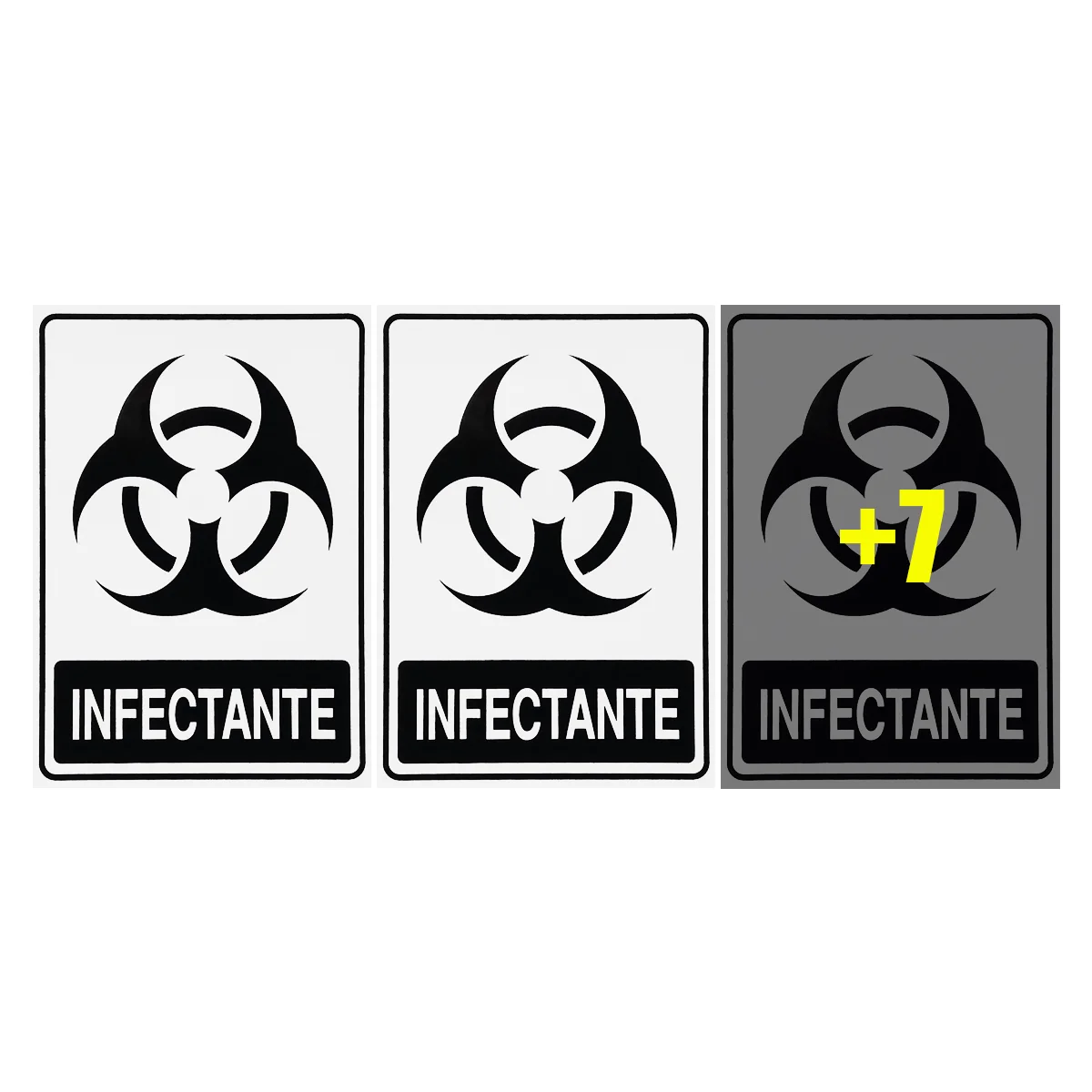 

Combo 10 Infecting Garbage Signaling Stickers 15x20 Access-S-244 F9e