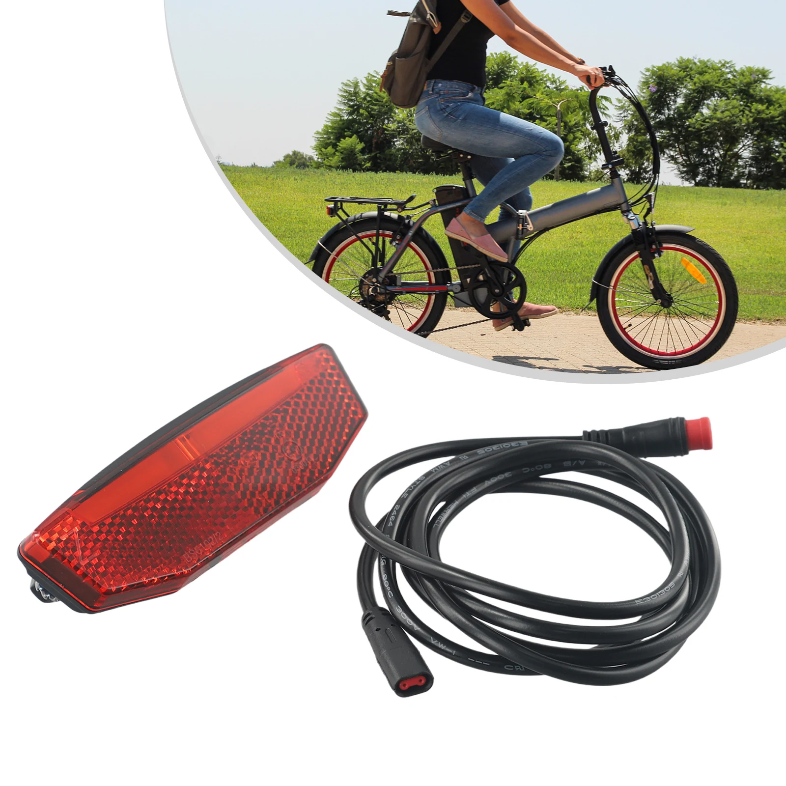 

1pc Electric Bicycle Tail Light 6V-60V Night Riding Warning Light Equipment Modification Accessories For Bicycles Scooters
