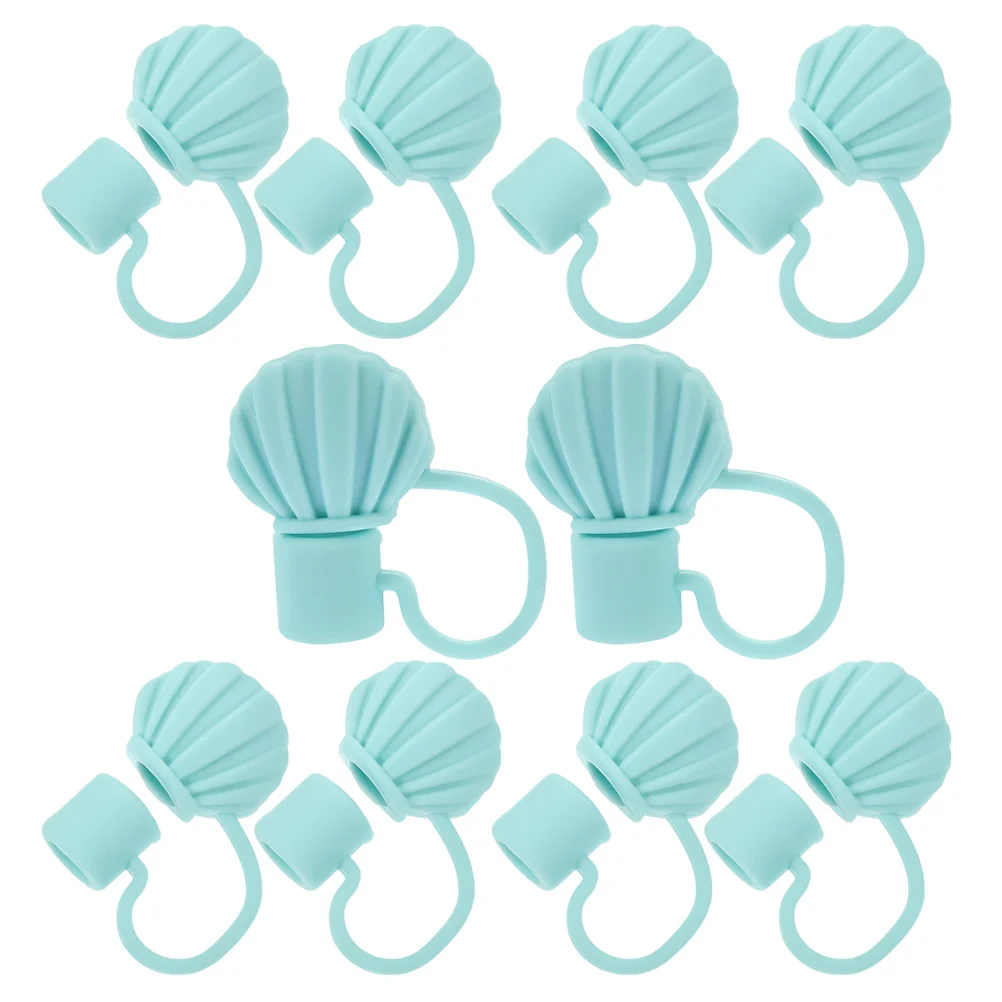 

10pcs Cartoon Straw Covers Silicone Straws Tips Covers Protective Straws Silicone Covers
