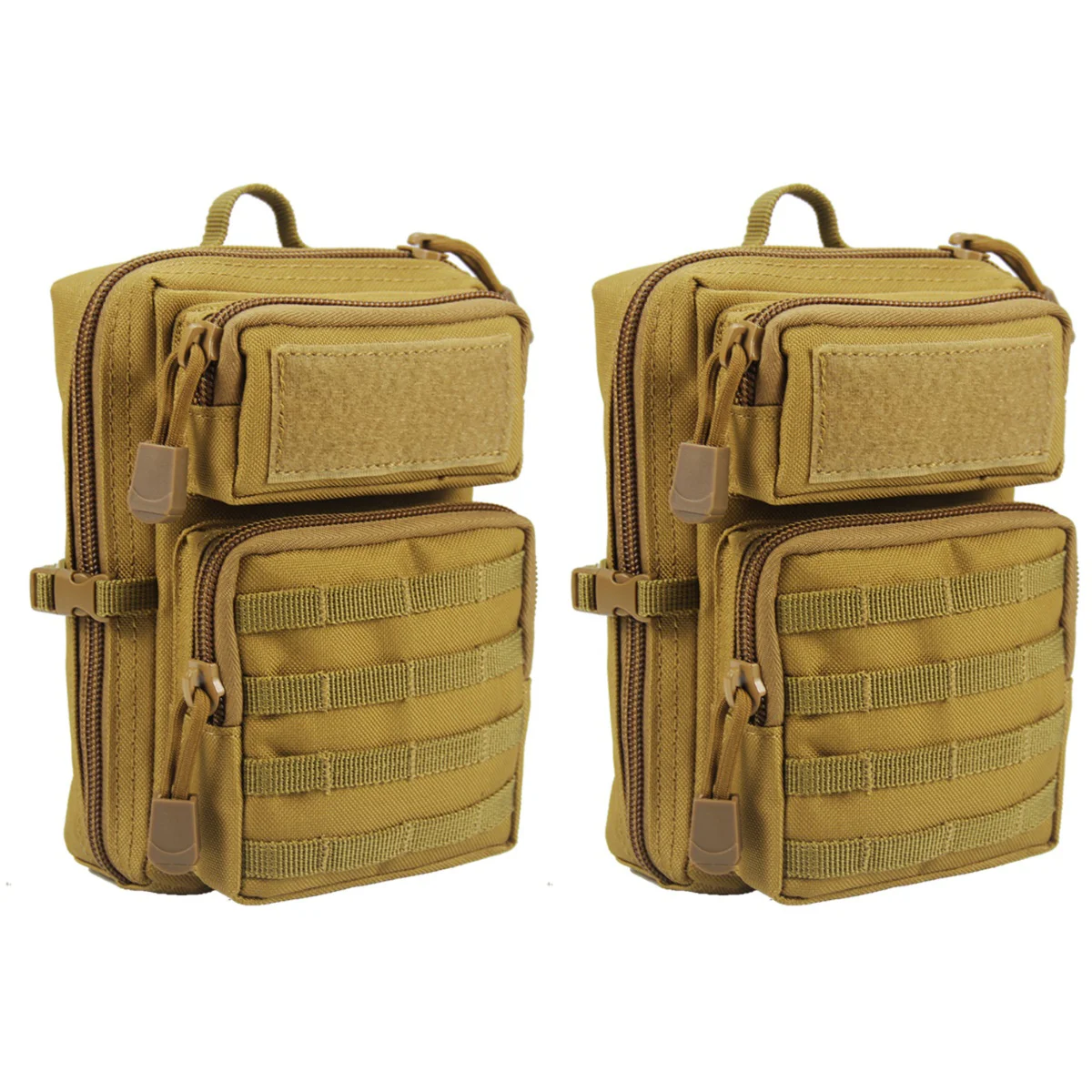 

2 Count Backpack Travel Phone Pouches Hip Bags Women Polyester First Aid Camping