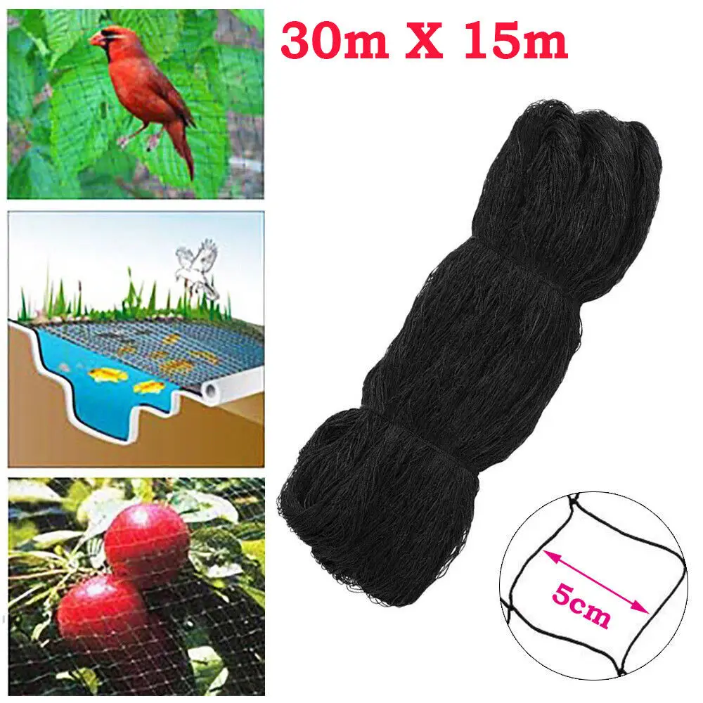 

100' X 50' Barrier Garden for Bird Poultry Aviary Game Pens Net Anti Bird Netting