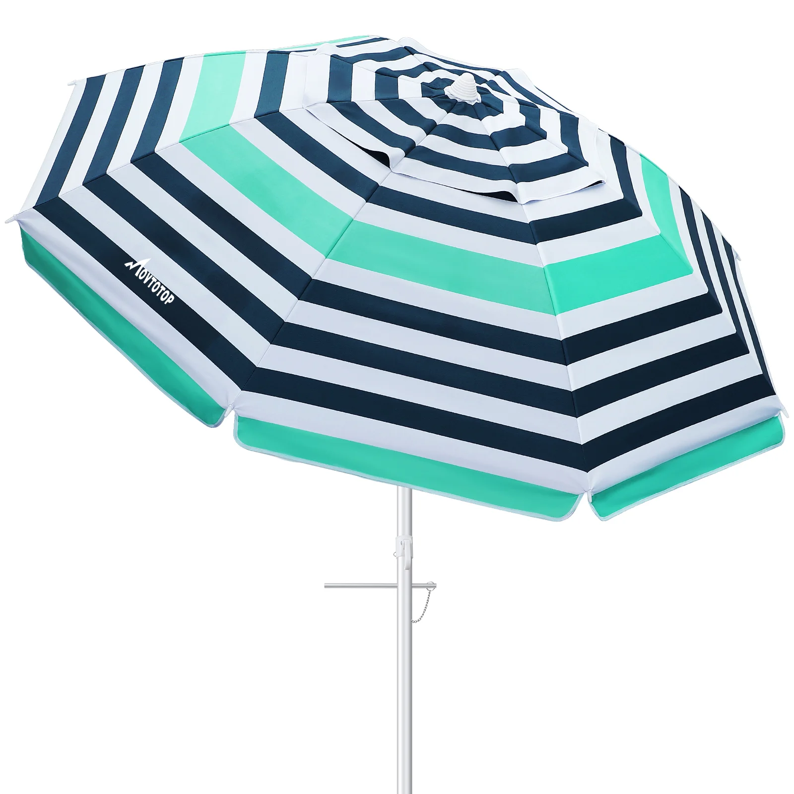 

MOVTOTOP COOL 6.5ft Beach Umbrella Outdoor Sunshade Umbrella Crank Adjustable Umbrella Canopy for Garden Deck Backyard Pool