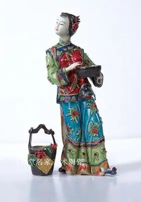 

Pan Manbo Manshiwan керамические фигурки, Классические Дамские Lin Naihe в китайском стиле для гостиной Bogu frame company decoration