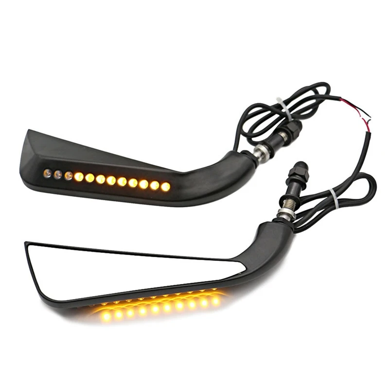 

5/16 Inch Rearview Mirrors, For Sportster Softail Dyna Electra Glide Dynamic LED Turn Signal Light Side Mirror