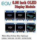 OLED-модуль IIC 0,96 дюйма, серийный белый дисплей 128X64 I2C SSD1306 12864 плата с ЖК-экраном GND VCC SCL SDA 0,96 дюйма для Arduino, черный