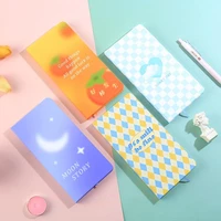 mini cream starmoon series dreamy simple student notebook planners checkered plan diary notebook school office stationery