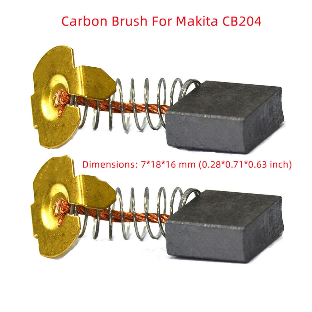 

Сменные угольные щетки для Makita CB-204, передача мощности, 7*18*16 мм, угловая шлифовальная машина CB203 CB204, карбоновая щетка