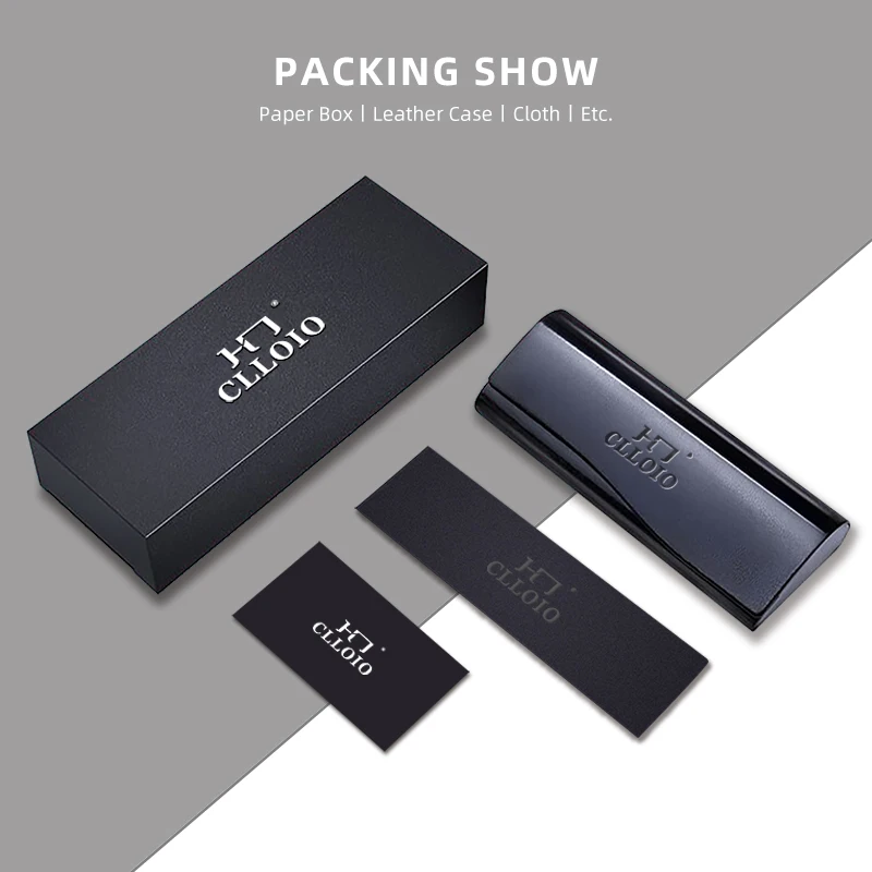 Мужские очки для чтения из чистого титана с защитой от синего света