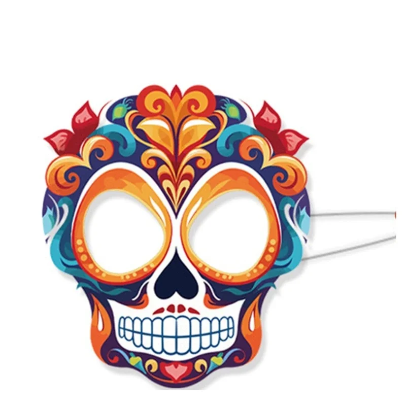 Маскарадные маски для вечеринок в стиле Дня мертвых черепов