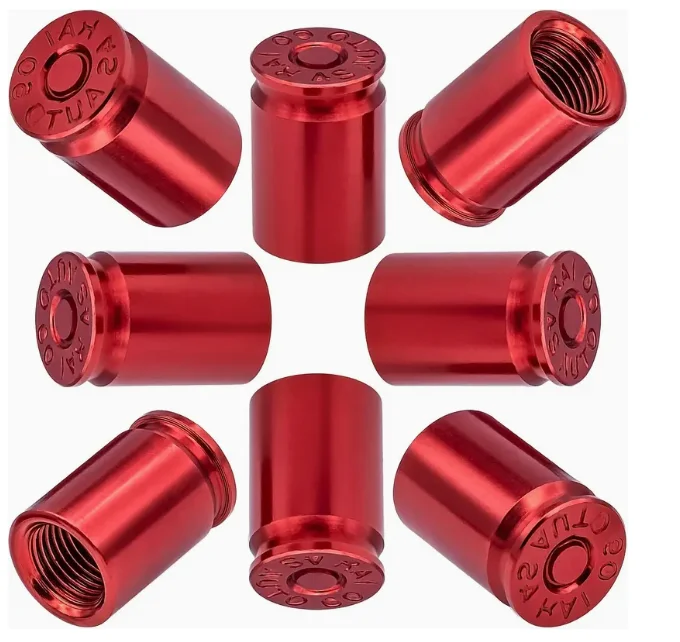 

8pcs New Bullet Shell Valve Universal Strong Sealing Bicycle American Threaded Valve Core Sleeve Corrosion Preventive Motorcycle