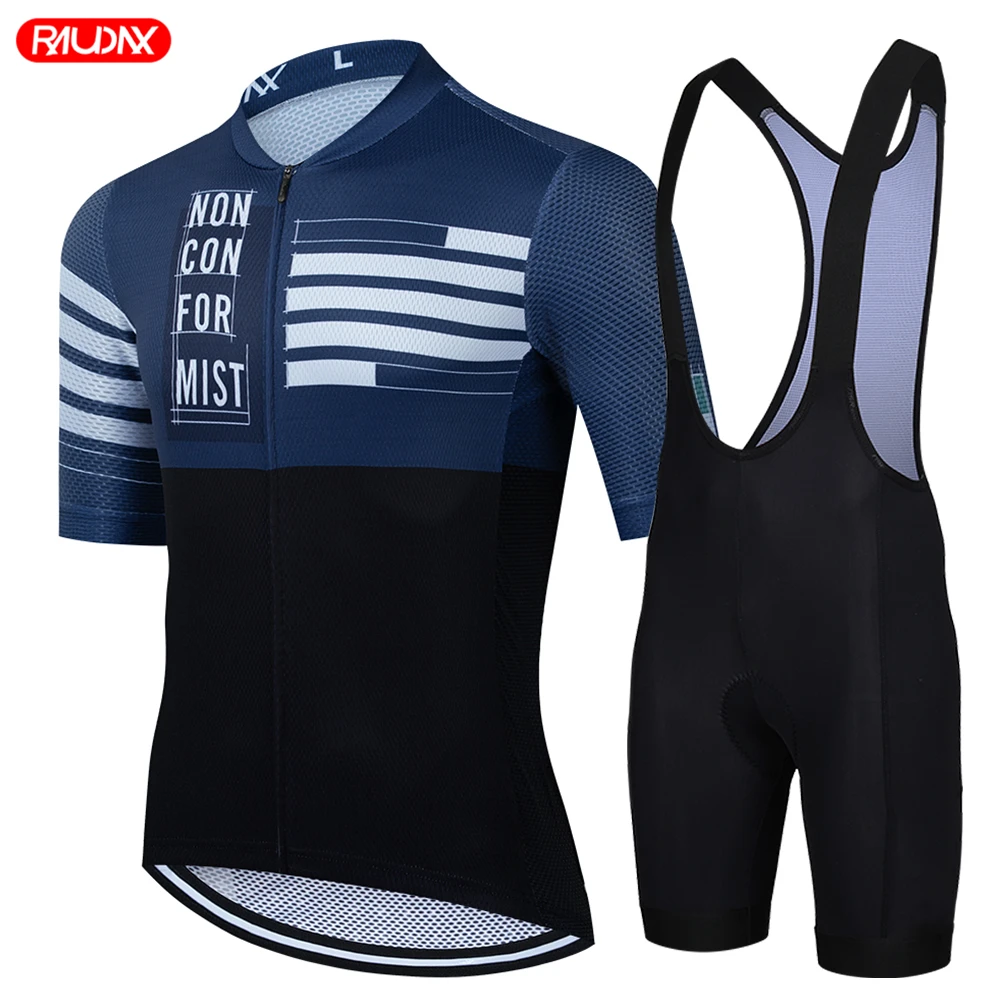 

2023 Road Bike Jersey Set Men's Cycling Clothing Summer MTB Team Clothes Short Sleeve Uniform Triathlon Skinsuit Ropa De Hombre