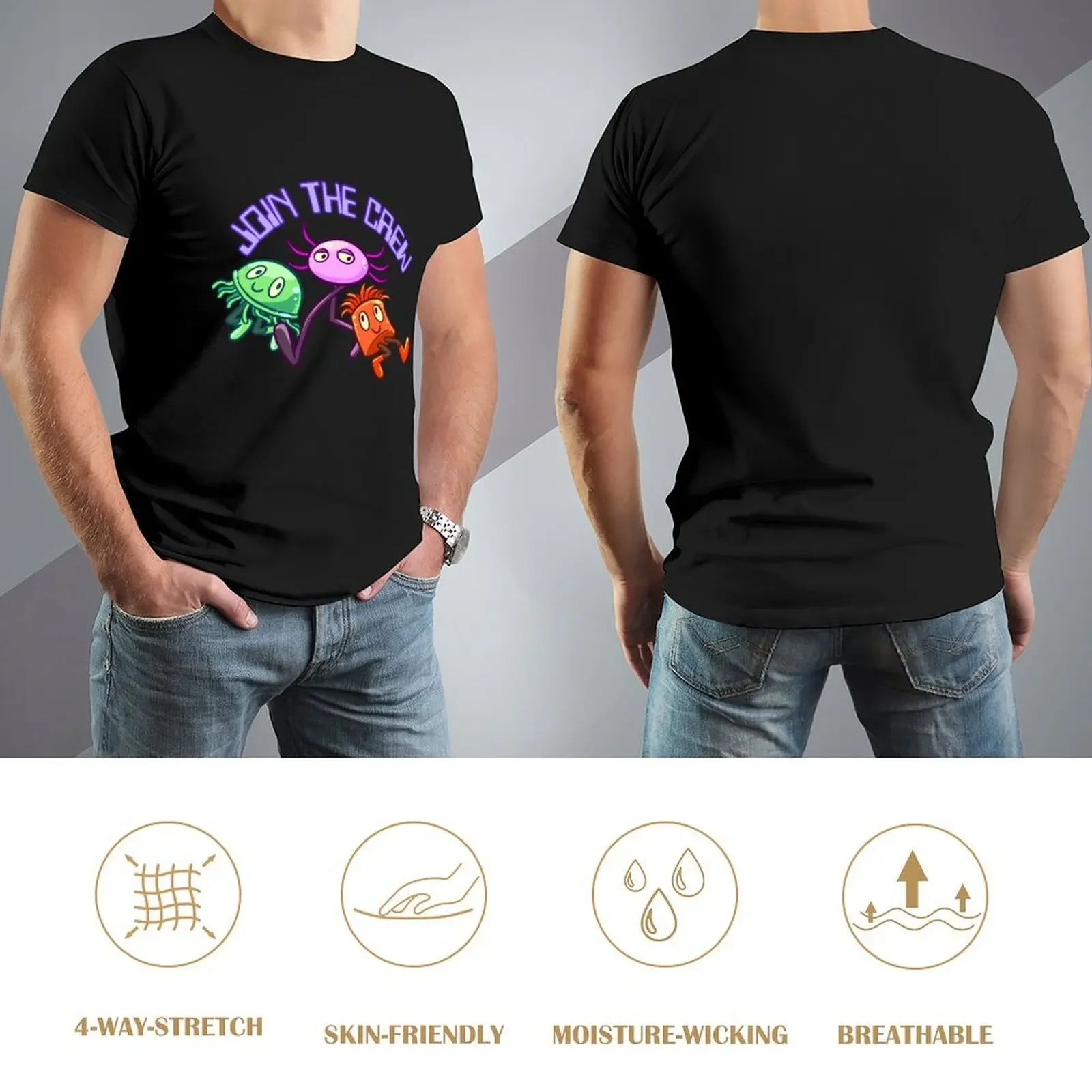 Фото Kinitopet Kinito Pet axolotl Jade Sam наклейки магнитная футболка черные футболки в стиле аниме дешевые вещи мужские простые футболки №4