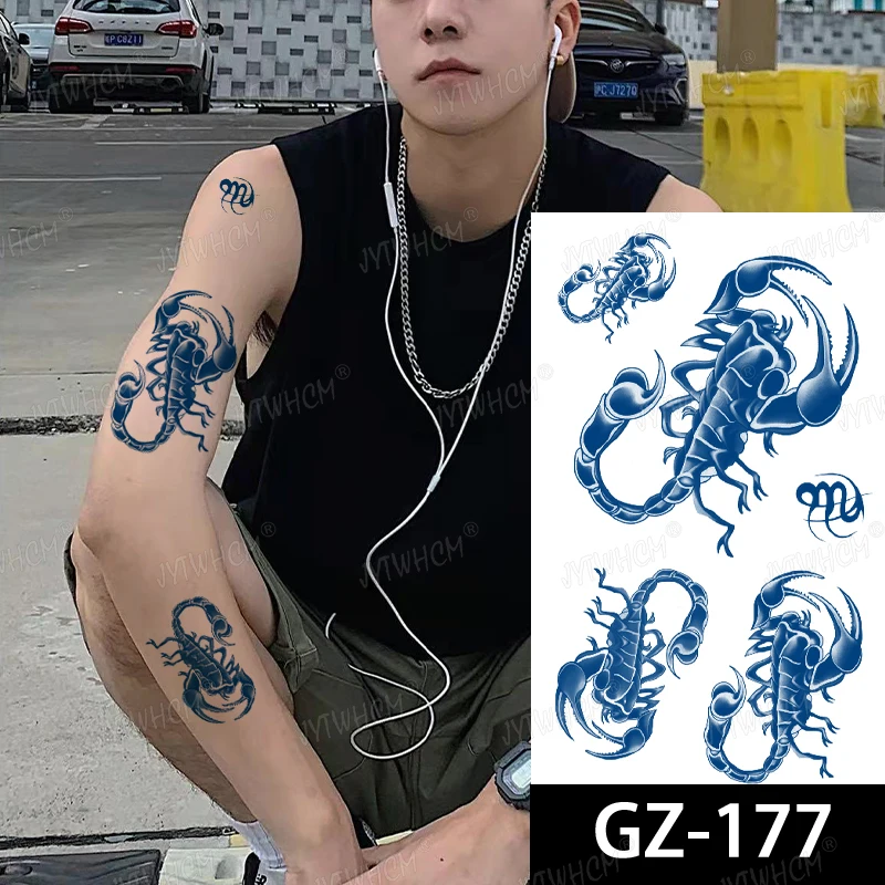 Мужская водостойкая татуировка с эффектом сока | Красота и здоровье