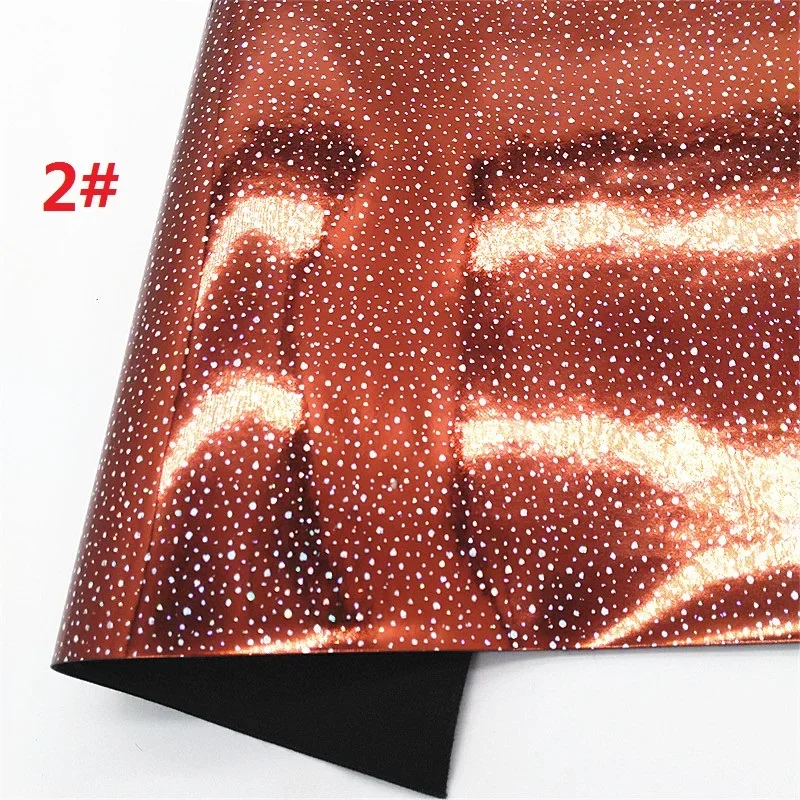 Коричневый объемный блестящий кожаный лист зеркальная фотокожа цветочный